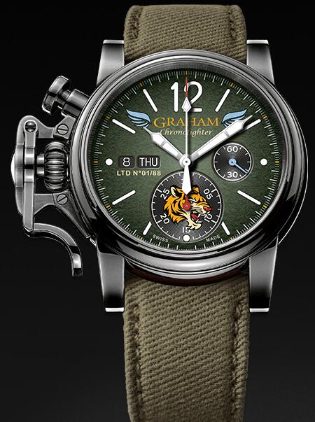 Graham Chronofighter Vintage Aircraft 2CVAV.G03A Replica Watch